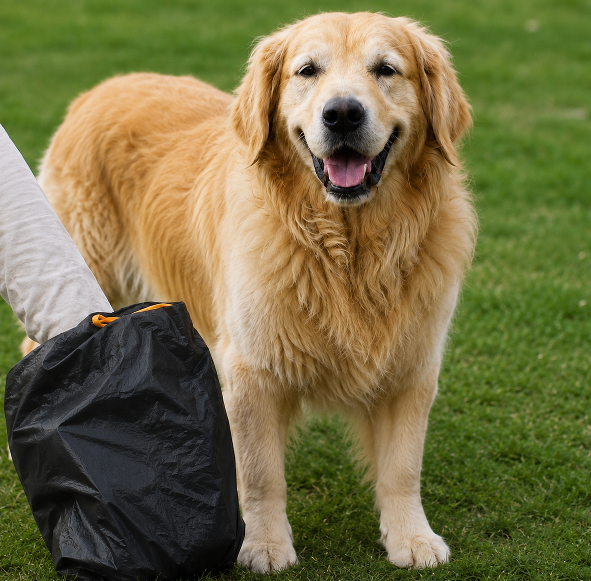 MIHA PETS Kompostierbare Hundekotbeutel mit Zugband, 180 Stück, Größe M, L, XL